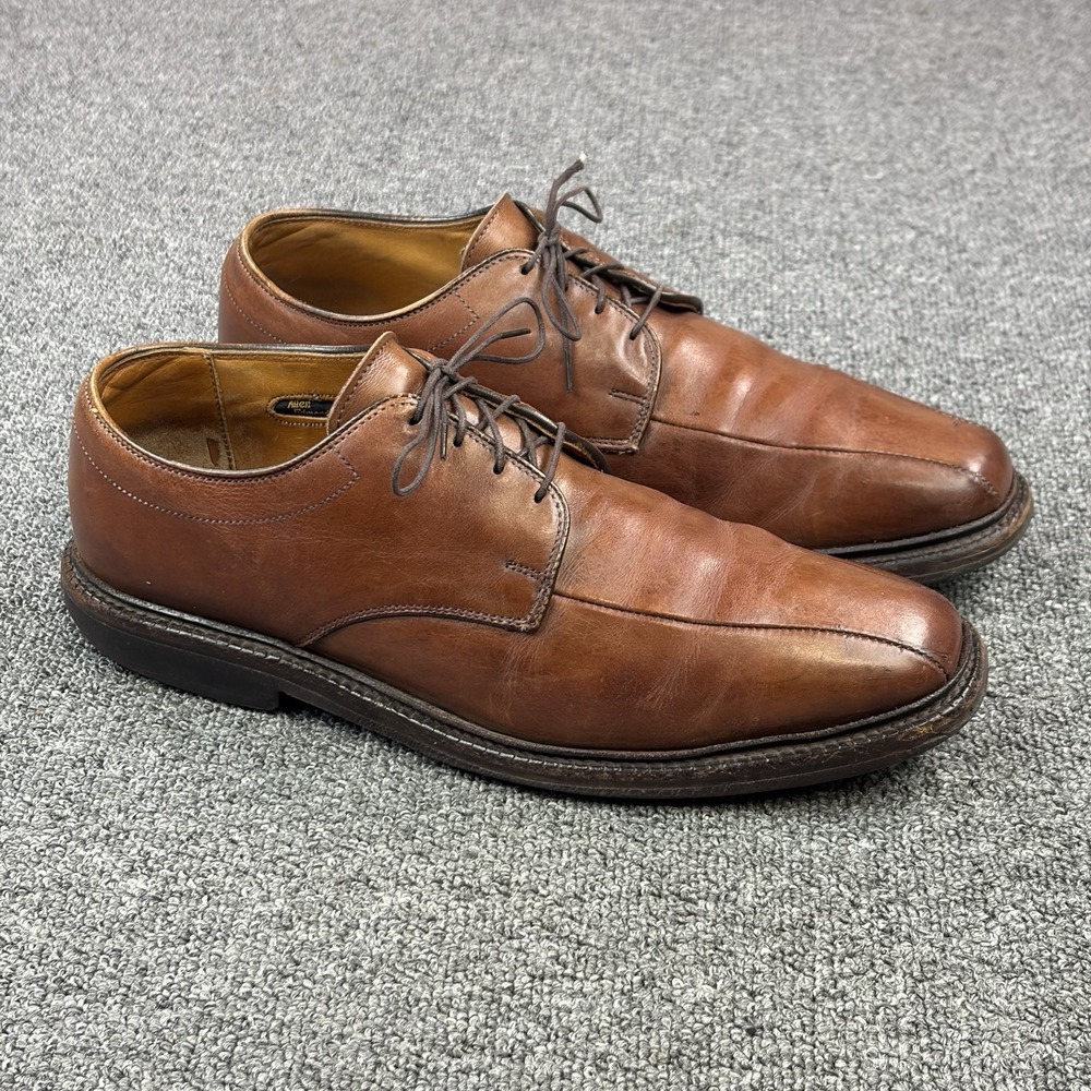 Allen Edmonds Warren Mens Size 9 D Brown Leather Bicycle Toe Derby Oxford Shoes